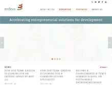 Tablet Screenshot of endeva.org